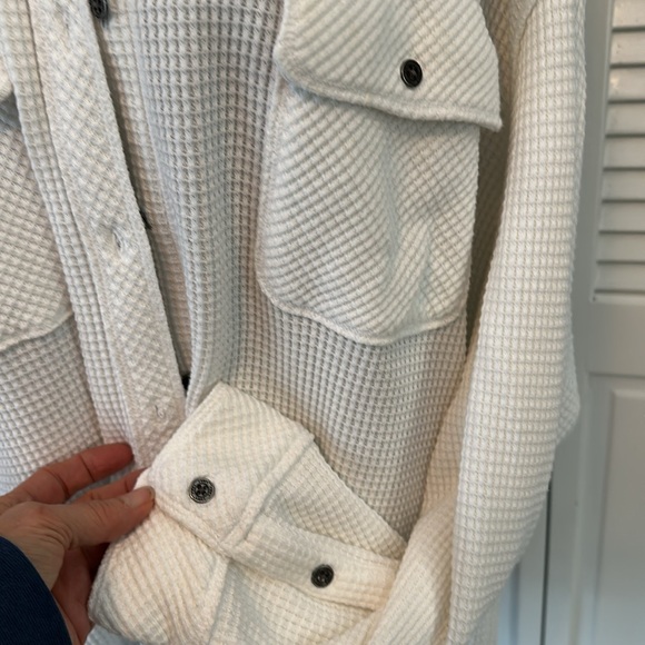 Aerie waffle weave button up - Picture 4 of 8